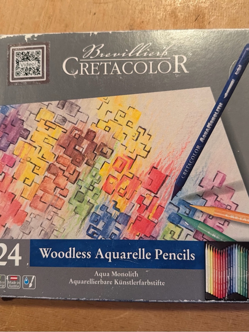 Brevillier’s Cretacolor 24 Woodless Aquarelle Pencils Set